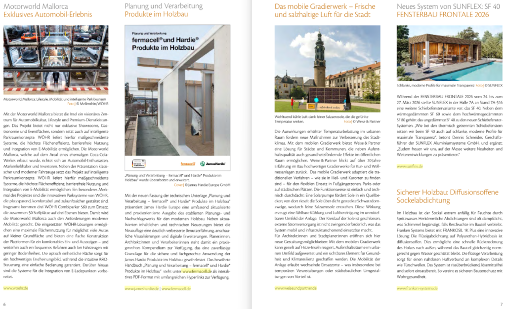 Mobiles Gradierwerk in Architektur und Planung