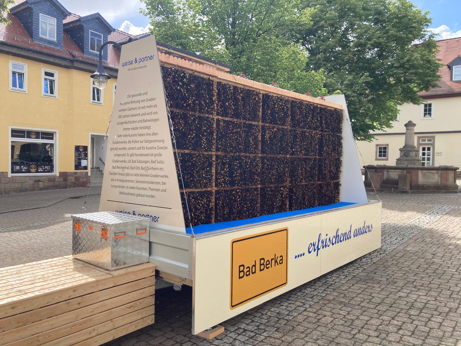 Mobiles Gradierwerk Bad Berka verbessert Luftklima